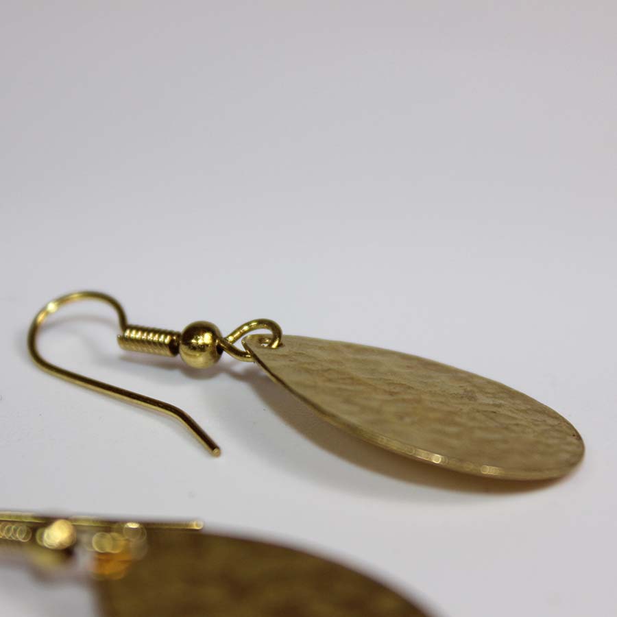 Brass Mini Oval Earrings - JEMB5 - Uneeka