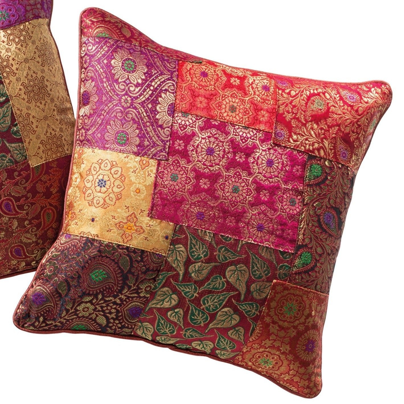 Brocade Patchwork Cushion - CC98 - Uneeka