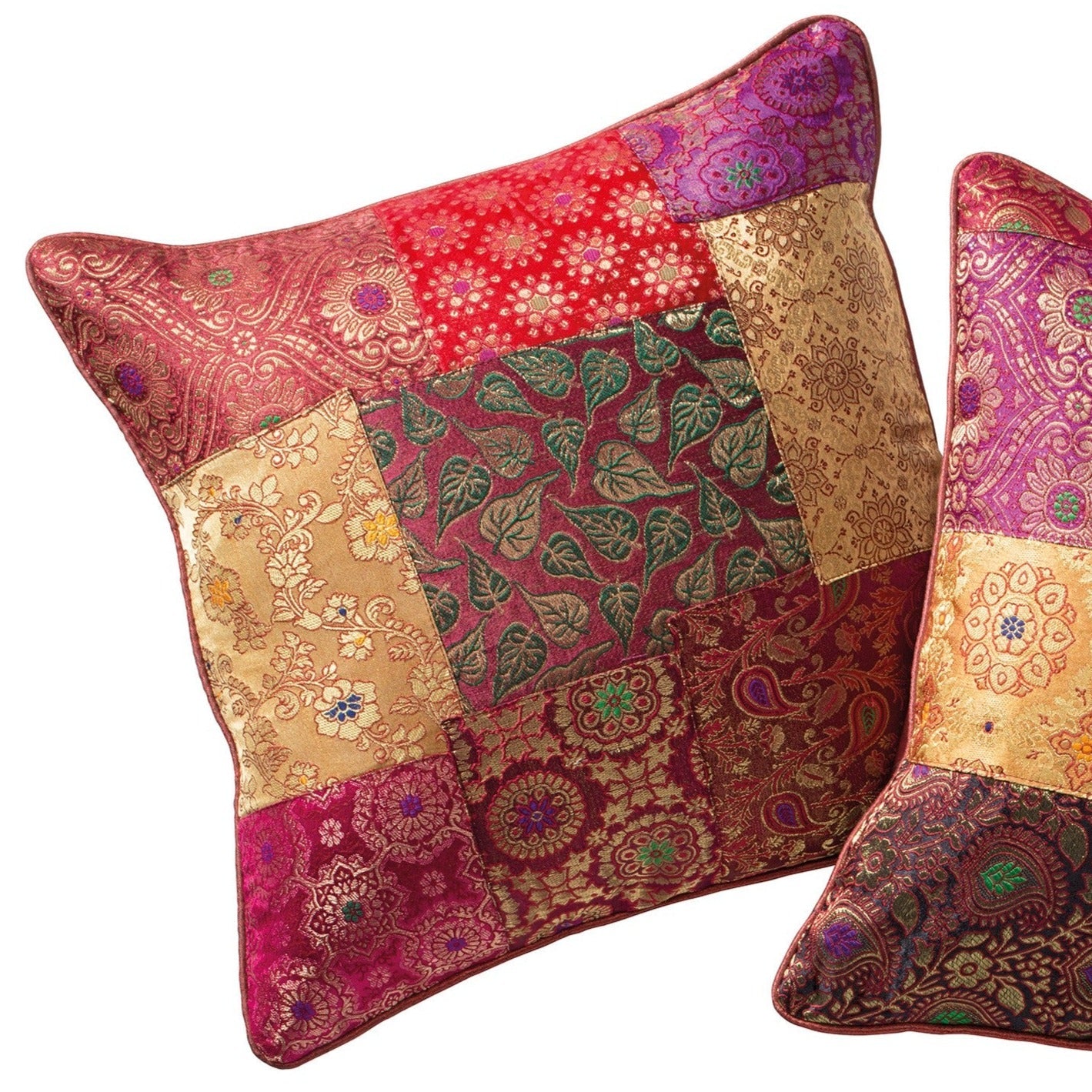 Brocade Patchwork Cushion - CC98 - Uneeka