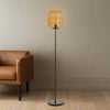 Brown Glass Beehive Style Floor Lamp - 1882764 - Uneeka