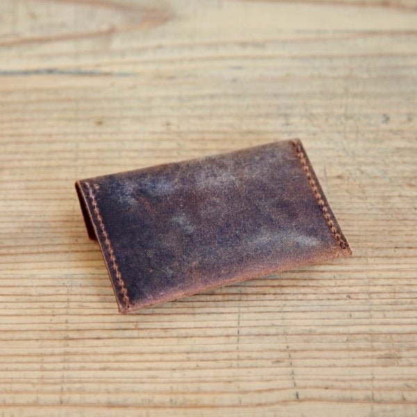 Buffalo Leather Coin Pouch - HIBLCH - BR - Uneeka