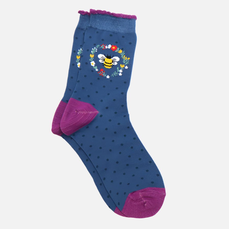 Bumblebee Polka Dot Socks - 20182 - Uneeka