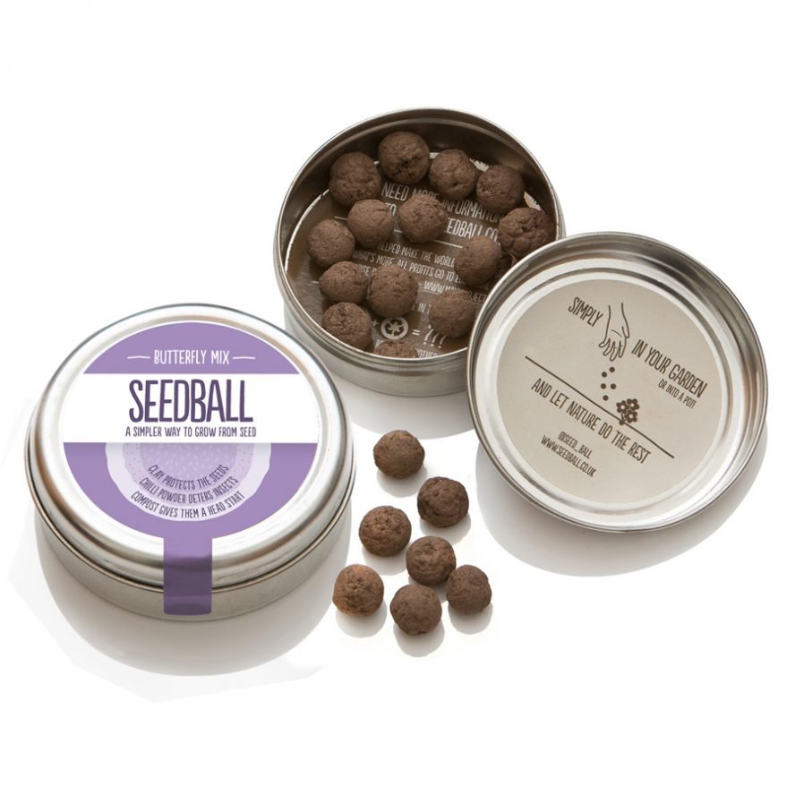 Butterfly Wildflower Mix Seedball Tin - BU - Uneeka