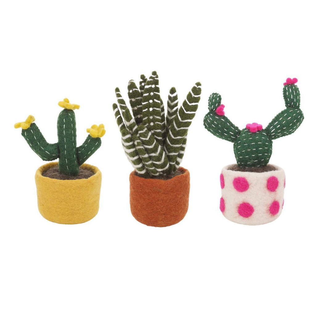 Cactus In A Pot Standing Felt - HCLC - Aloe Vera - Uneeka