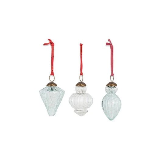 Calida Clear Crackle Glaze Bauble - CB1501 - Uneeka