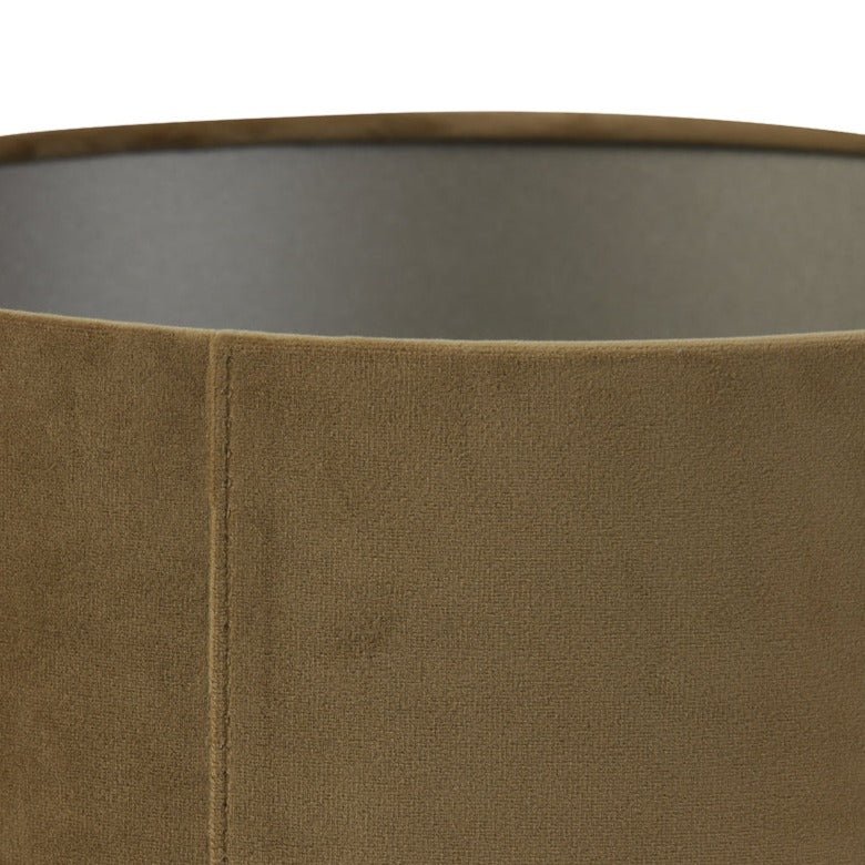 Caramel Velvet Cylinder Lightshade - 2220779 - Uneeka