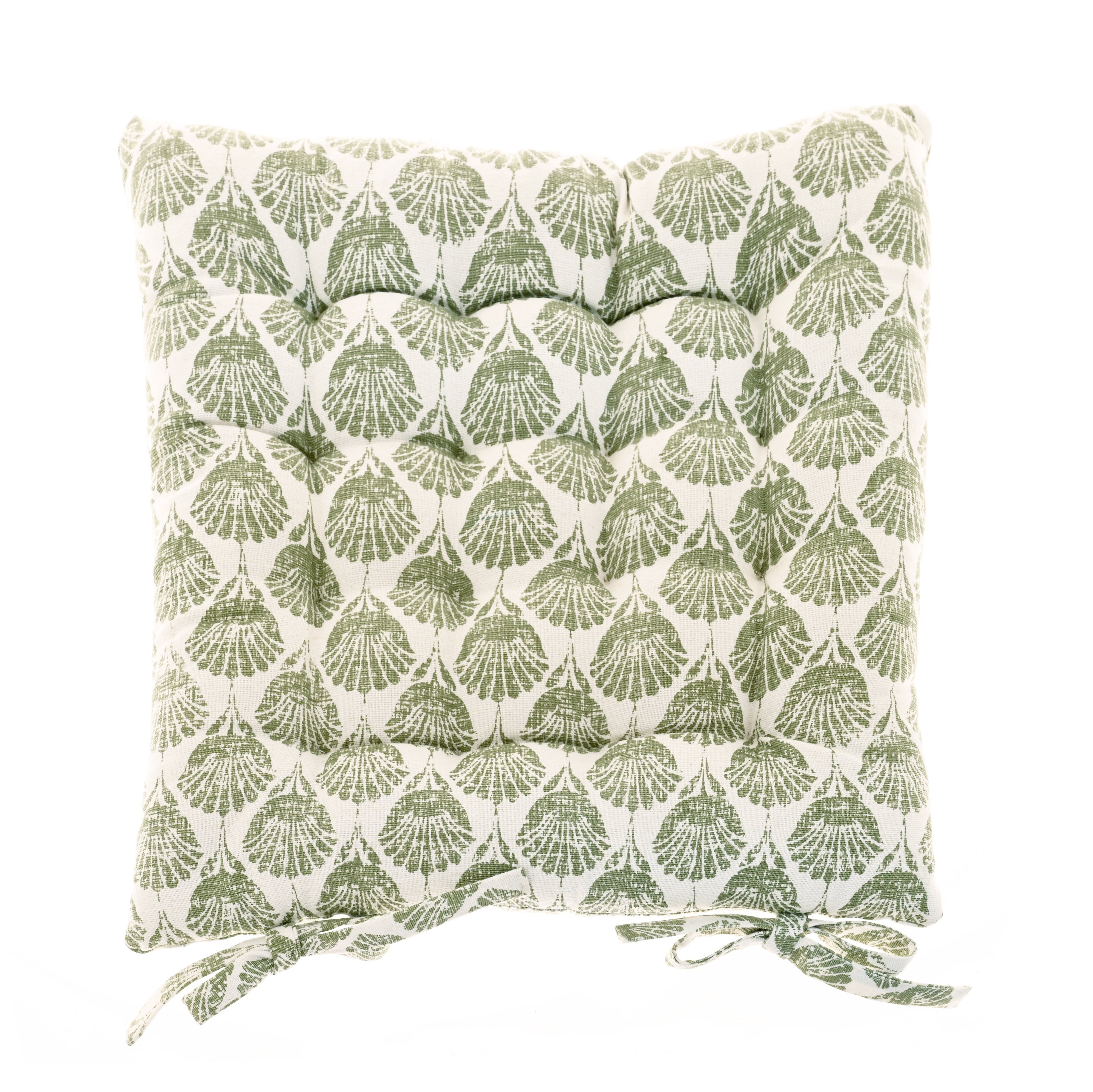 Carnation Cotton Seat Pad with Ties - CNSPO - Uneeka