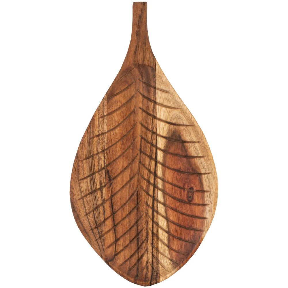 Carved Leaf Serving Board* - VIN21189 - Uneeka