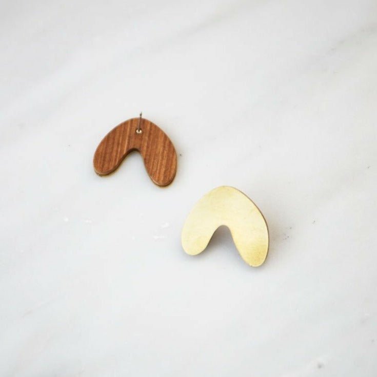 Cassia Studs in Brass* - C130701S - Uneeka