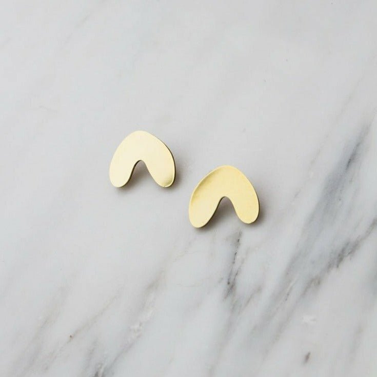 Cassia Studs in Brass* - C130701S - Uneeka