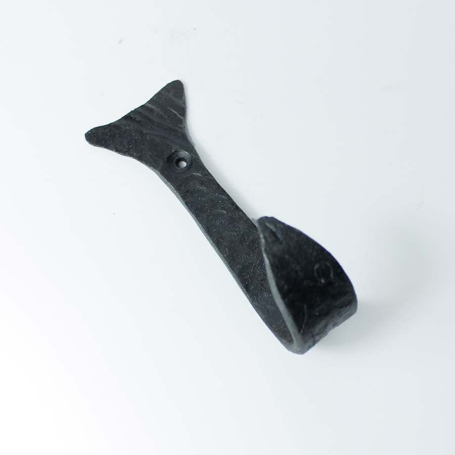 Cast Antique Iron Fish Coat Hook - E135.WU - Uneeka