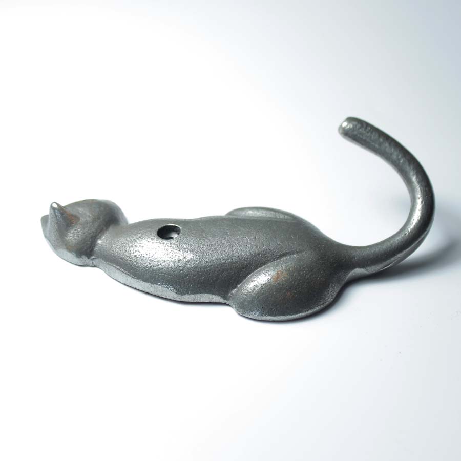 Cast Iron Cat Single Coat Hook - E168 - Uneeka