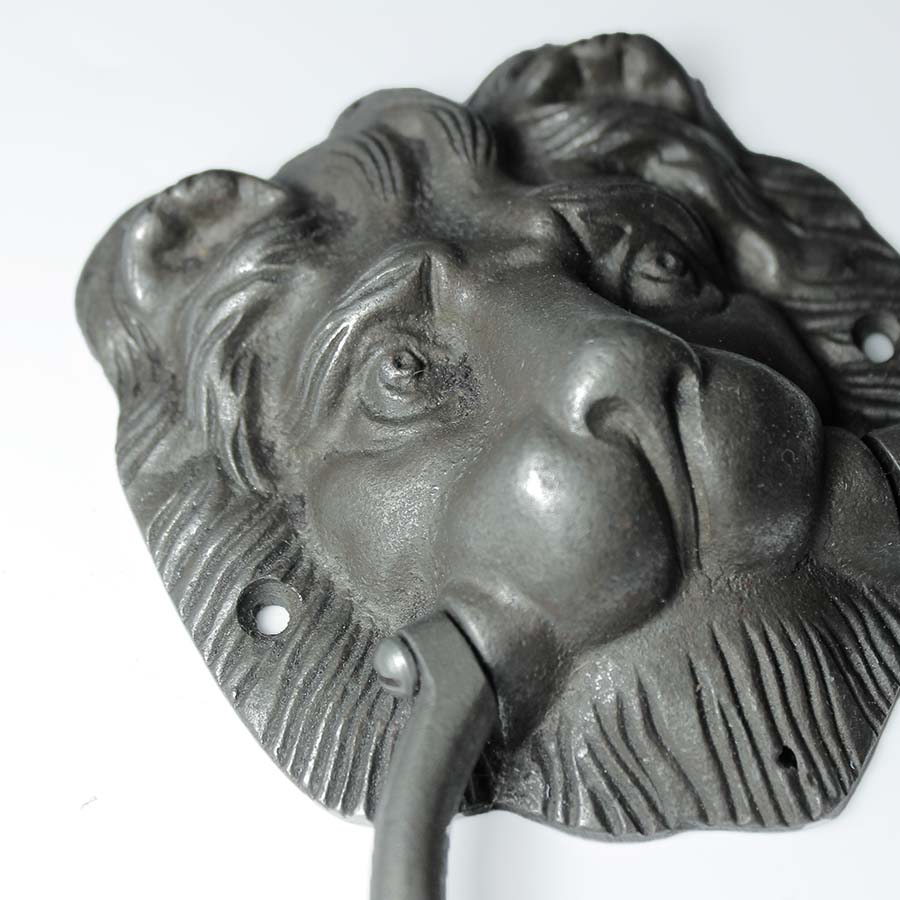 Cast Iron Lion Head Door Knocker - 01.357.AI.100 - Uneeka