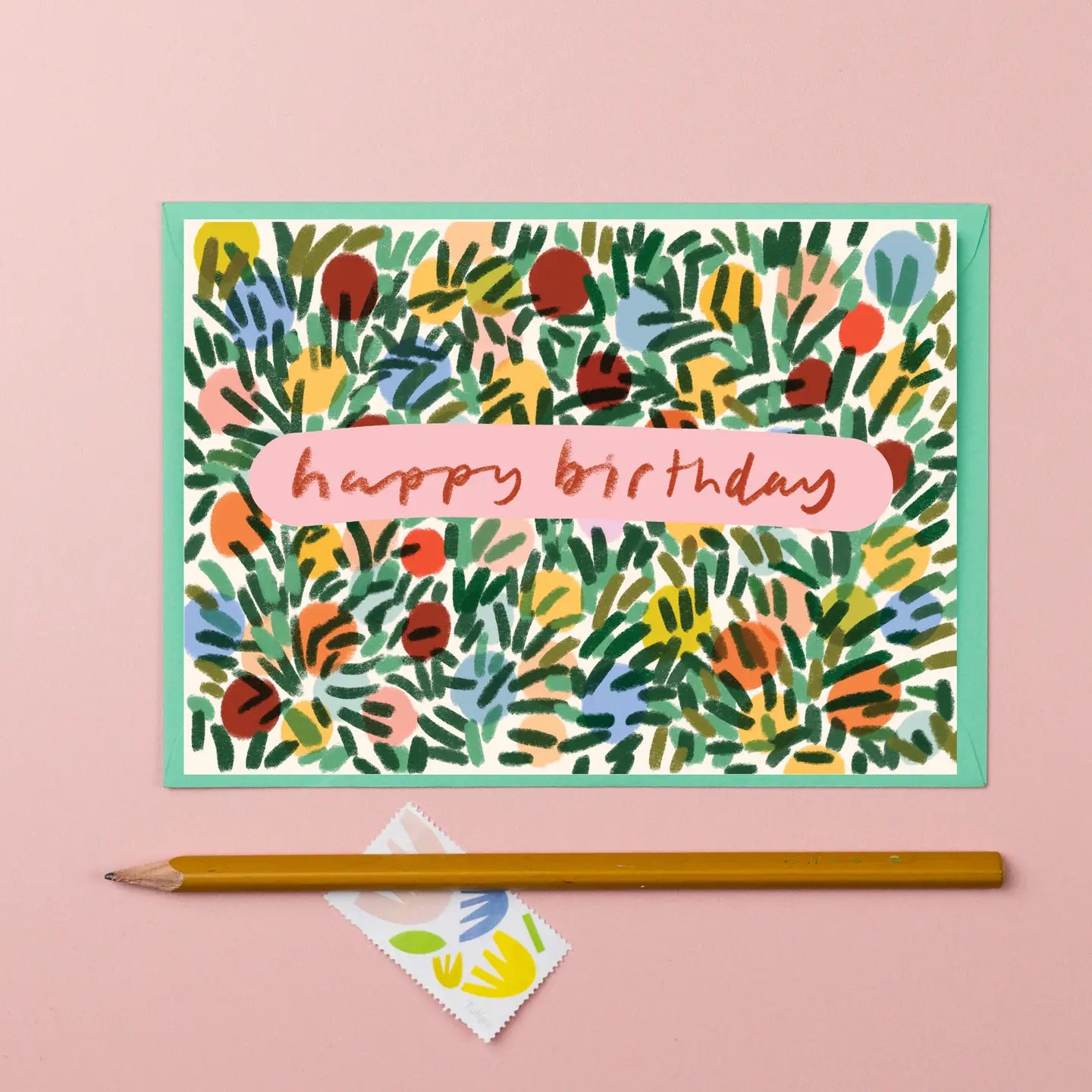 Colourful Spot Happy Birthday Card - B49 Birthday Spots - Uneeka