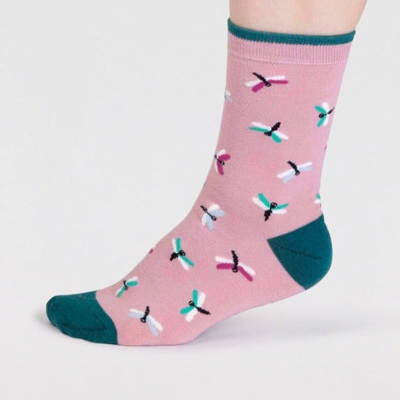 Cece Organic Cotton Bug Print Socks - SPW833 - PINK - Uneeka