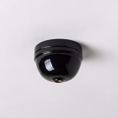 Ceramic Dome Ceiling Rose (Small) - ROSECERAMDOMEBLK - Uneeka