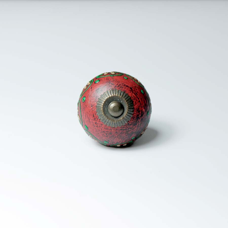 Ceramic Hand Painted Antique Finish Door Knob - DK123 - Uneeka