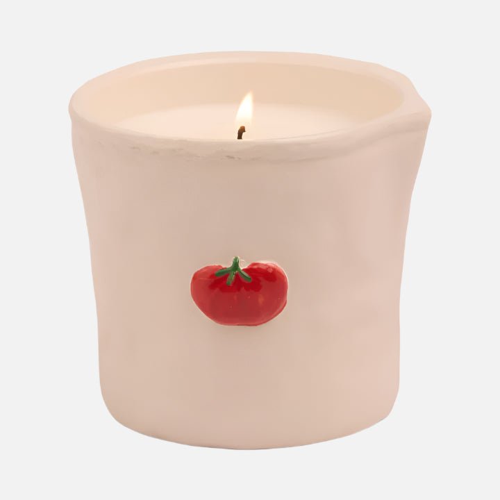 Ceramic Hand Painted Candle Heirloom Tomato - BIS0801EU - Uneeka