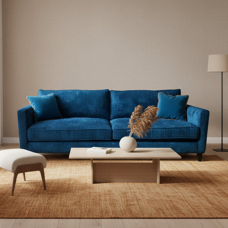 Chelsea 2 Seater Upholstered Fabric Sofa - Made To Order - J Brown Chamonix - 293 Linen - CHELS2 - Uneeka