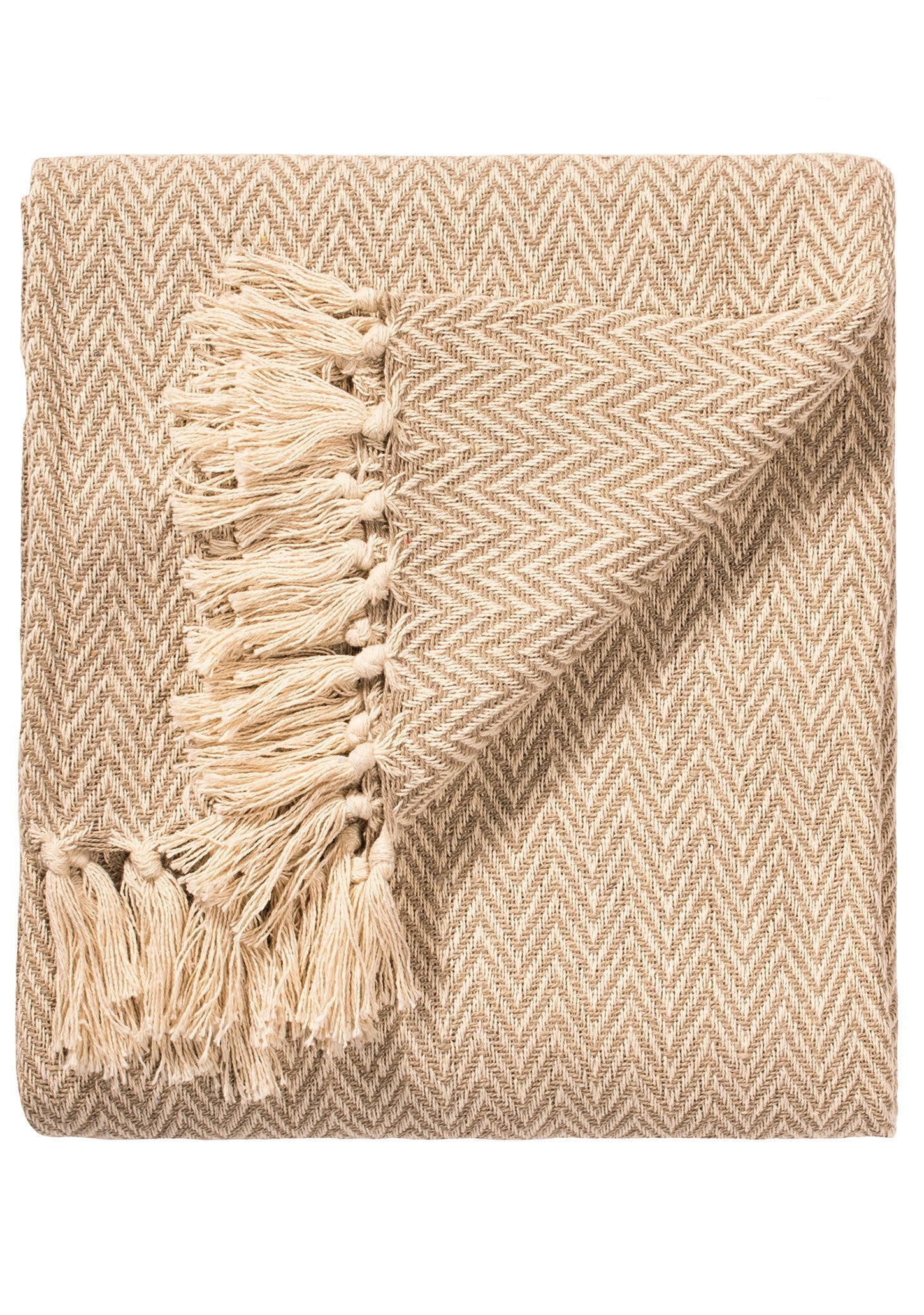 Chevron Pattern Cotton Throw - TH14NT - Uneeka