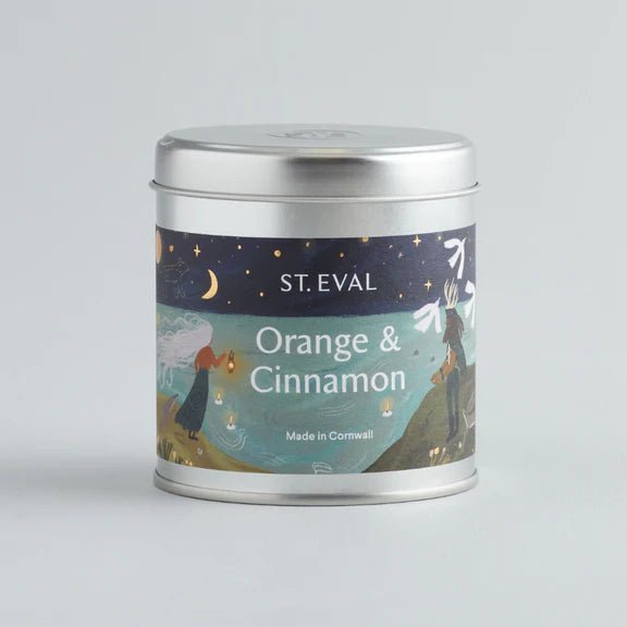 Christmas Tin Candle Orange & Cinnamon - F01102 - Uneeka