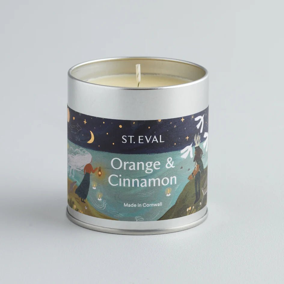 Christmas Tin Candle Orange & Cinnamon - F01102 - Uneeka