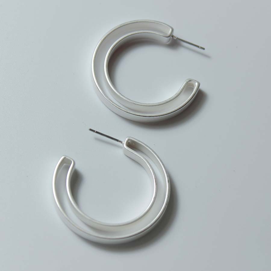 Chunky C Shape Earrings - CE - 4041 - MS - Uneeka