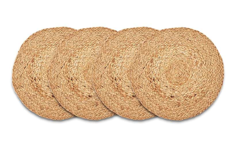 Circular Braided Hemp Tablemat* - BT4401 - Uneeka