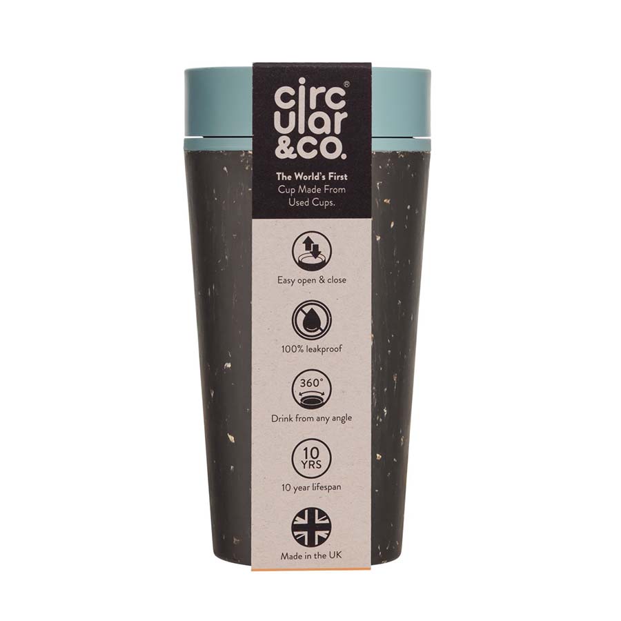 Circular & Co Reusable Coffee Cup 12oz - C&C - 12oz - BFB - 8P - Uneeka