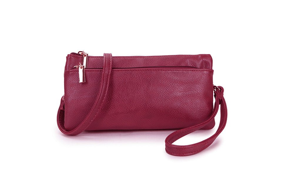 Classic Cross - body Handbag - 1400 - 1WINE - Uneeka