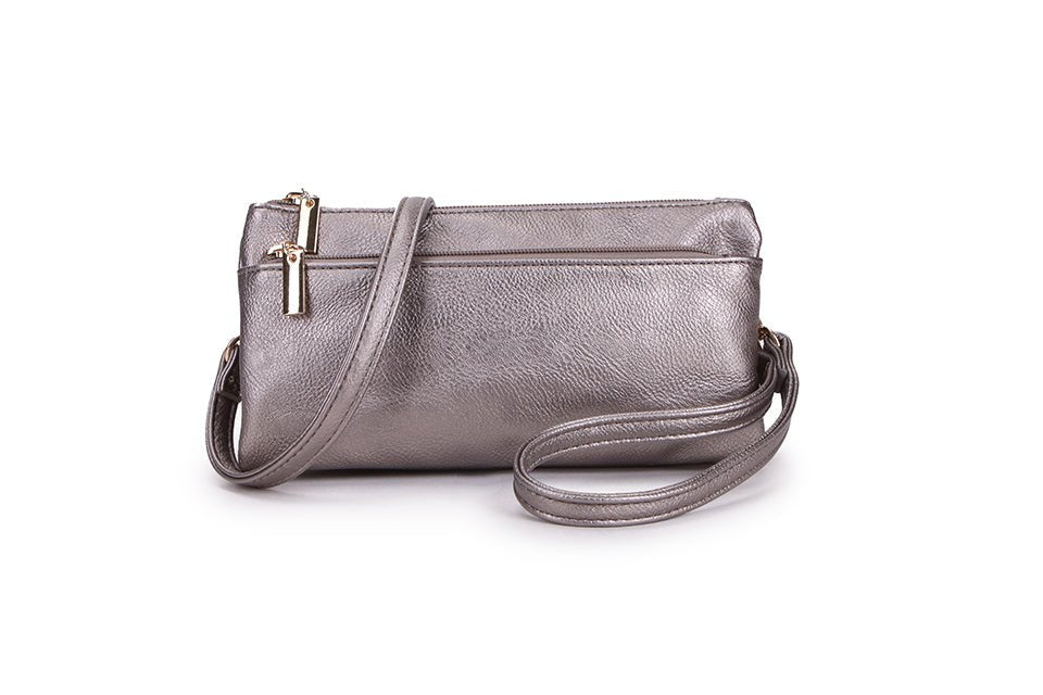 Classic Cross - body Handbag - 1400 - 1SILVER - Uneeka