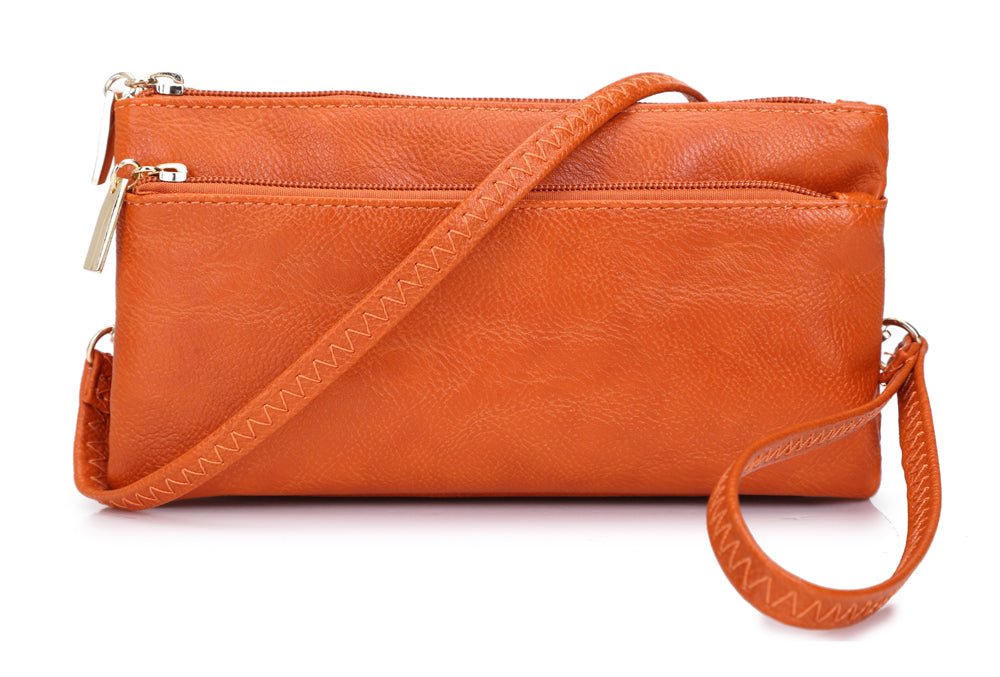 Classic Cross - body Handbag - 1400 - 1ORANGE - Uneeka