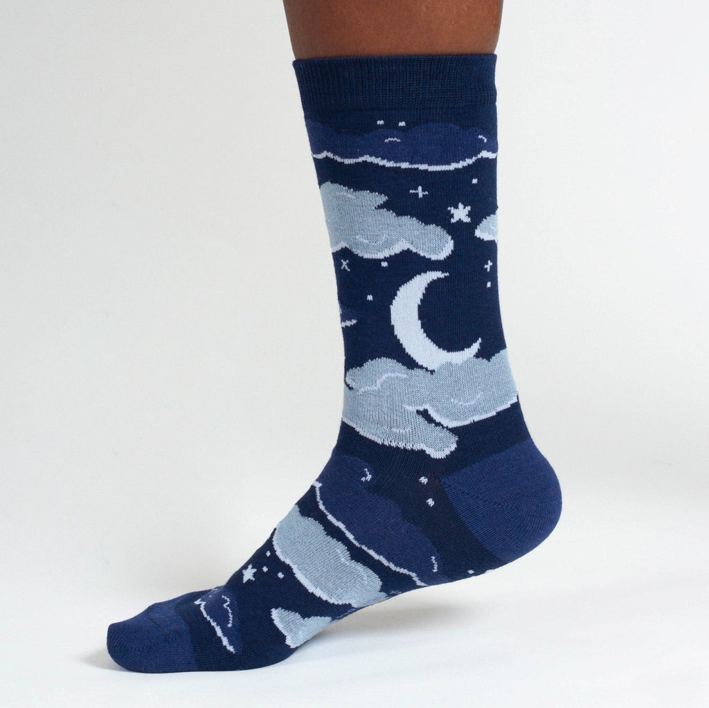 Cloudy Night Bamboo Socks - TA383 - Blue - Uneeka