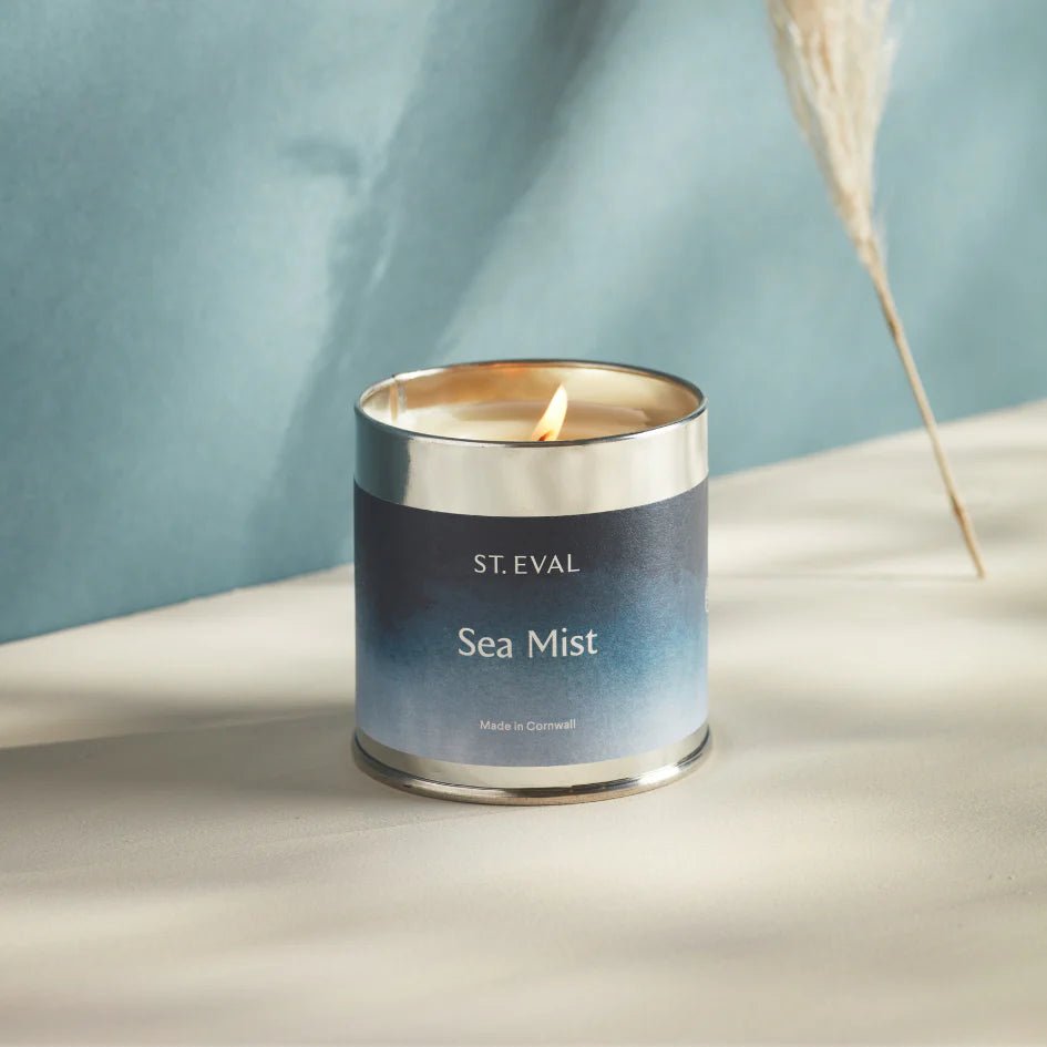 Coastal Tin Candle Sea Mist - F01217 - Uneeka