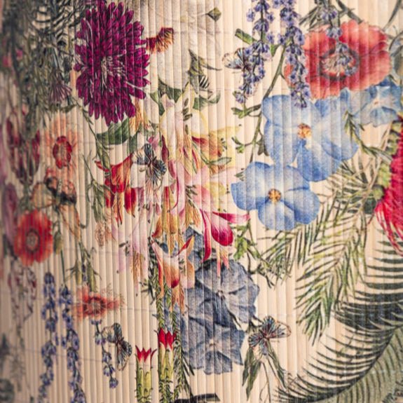 Colourful Floral Bamboo Lampshade - PSC12 - Uneeka