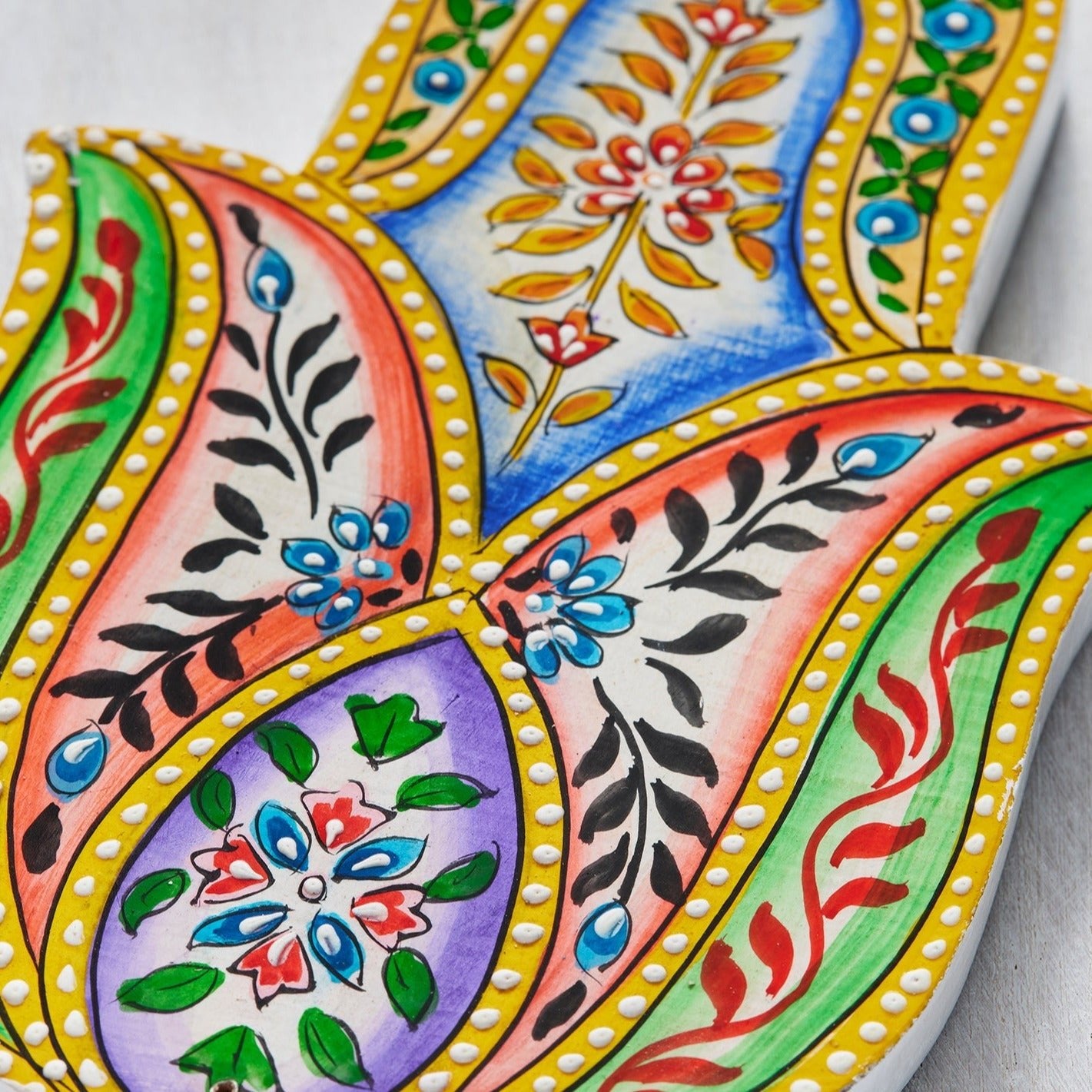 Colourful Hamsa Floral Incense Holder - IH3 - Uneeka