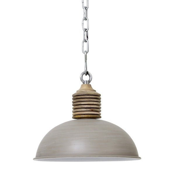 Concrete Wooden Hanging Lamp - 3073825 - Uneeka