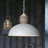 Concrete Wooden Hanging Lamp - 3073725 - Uneeka