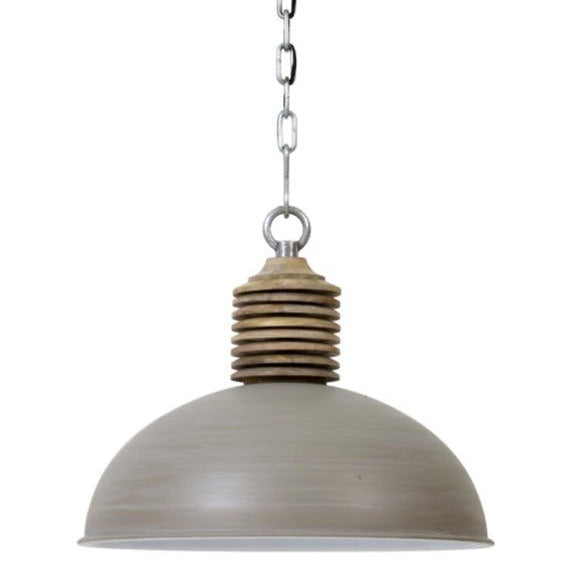 Concrete Wooden Hanging Lamp - 3073725 - Uneeka