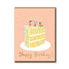 Confetti Cake Birthday Greetings Card - 1085 - Uneeka
