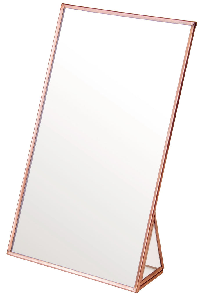 Copper Finish Small Standing Mirror - mr118 - Uneeka