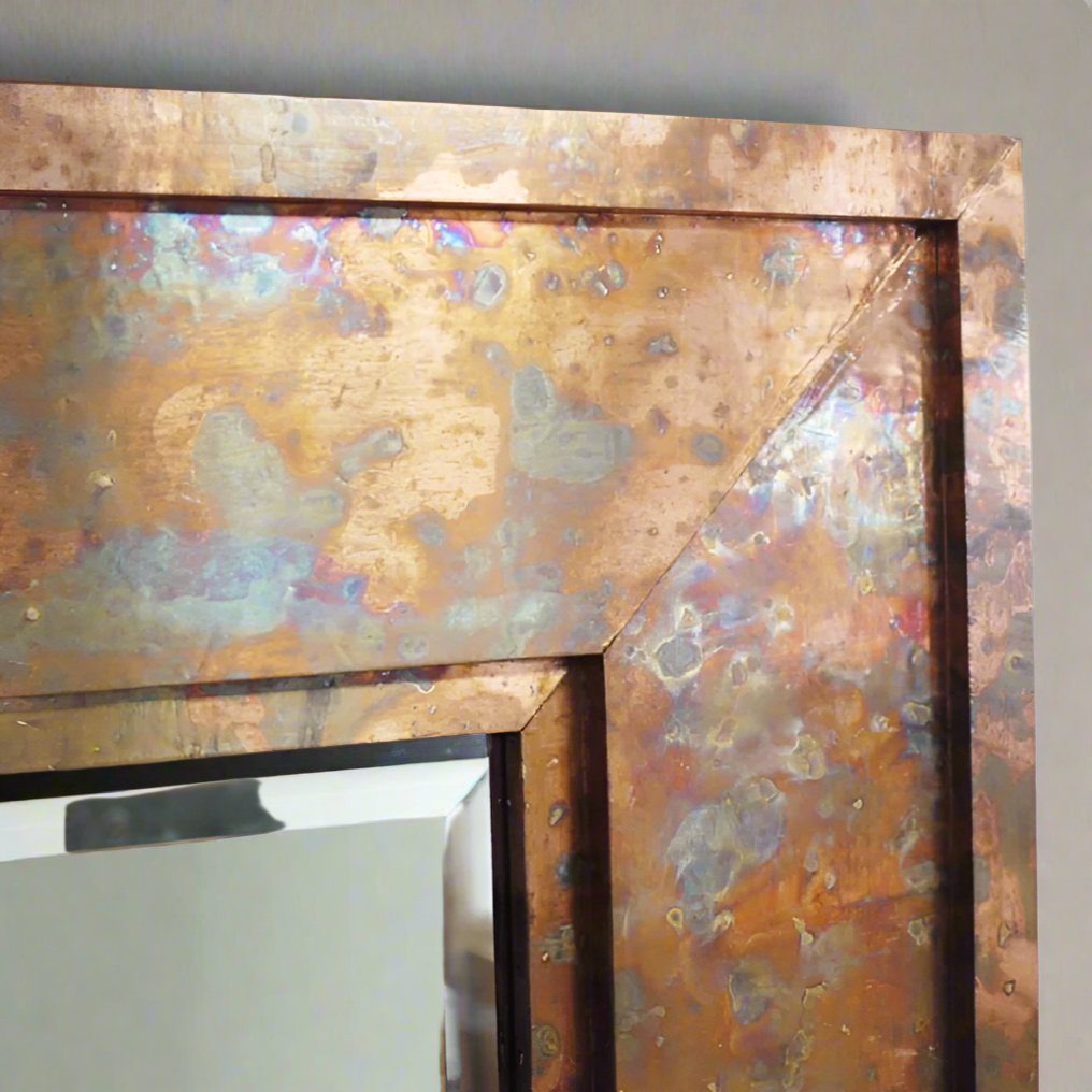 Copper Rectangle Mirror - 5273 - Uneeka