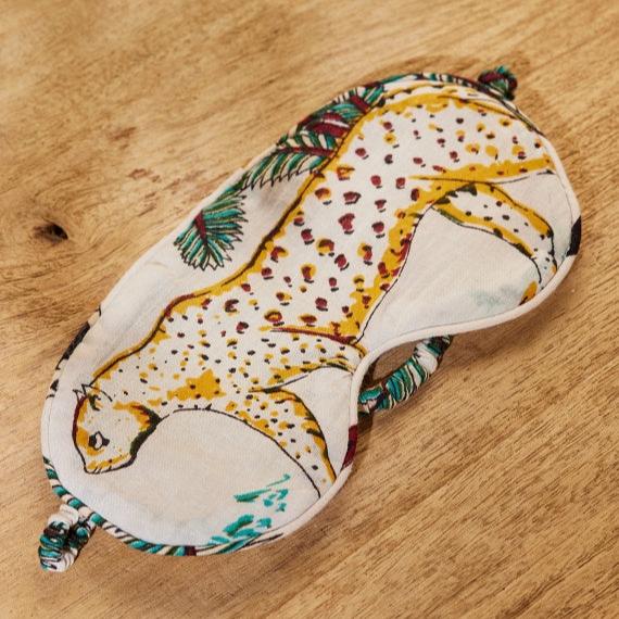 Cotton Jungle Design Eye Mask - EM1WH - Uneeka