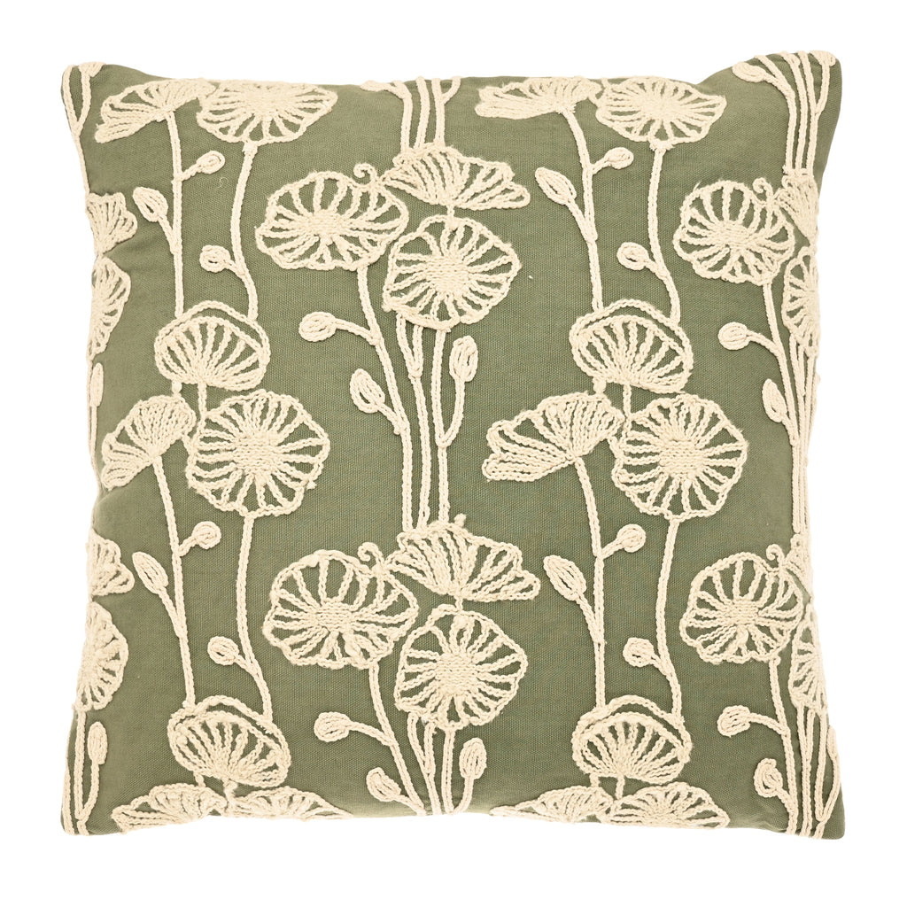 Cotton Poppy Floral Cushion - PAPCO - P - Uneeka