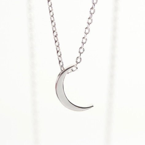 Crescent Moon Necklace - 13124 - Uneeka