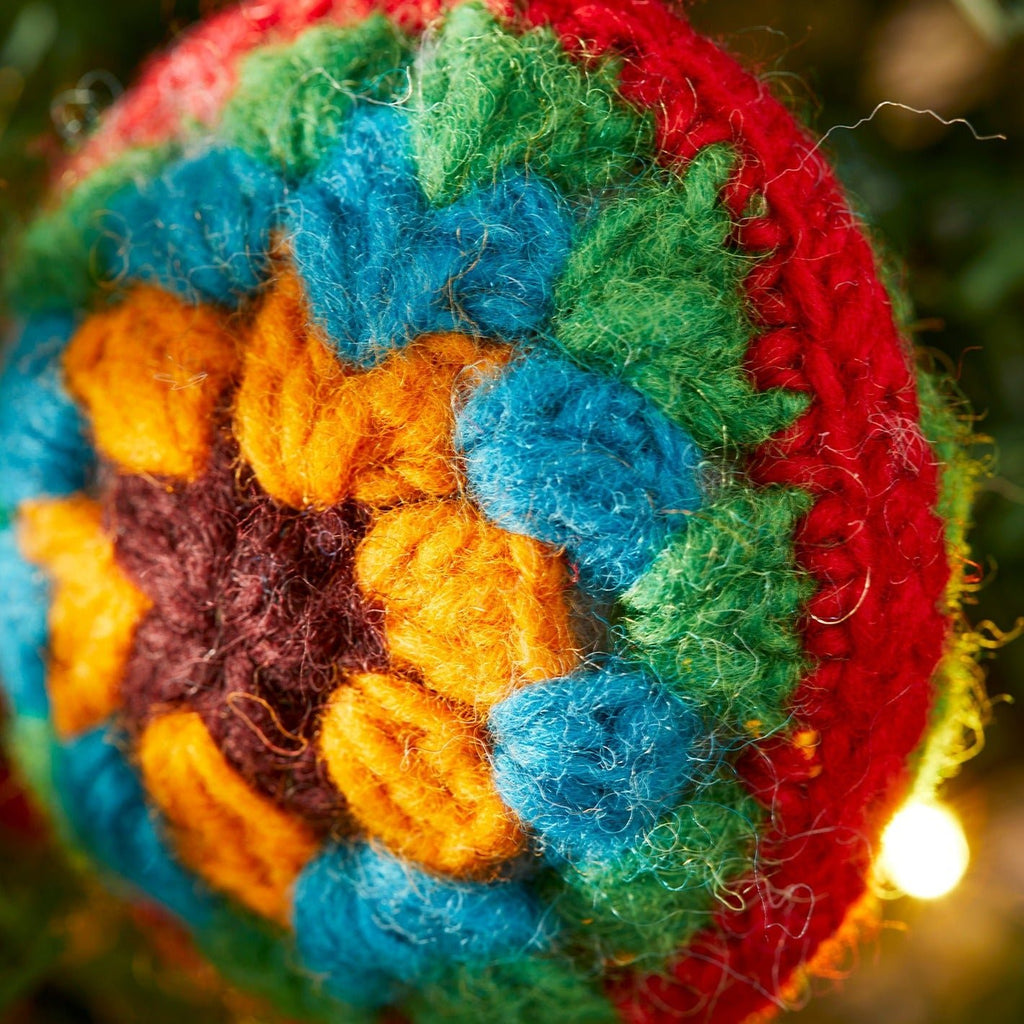 Crochet Bauble Christmas Decoration - HDEC143 - Uneeka