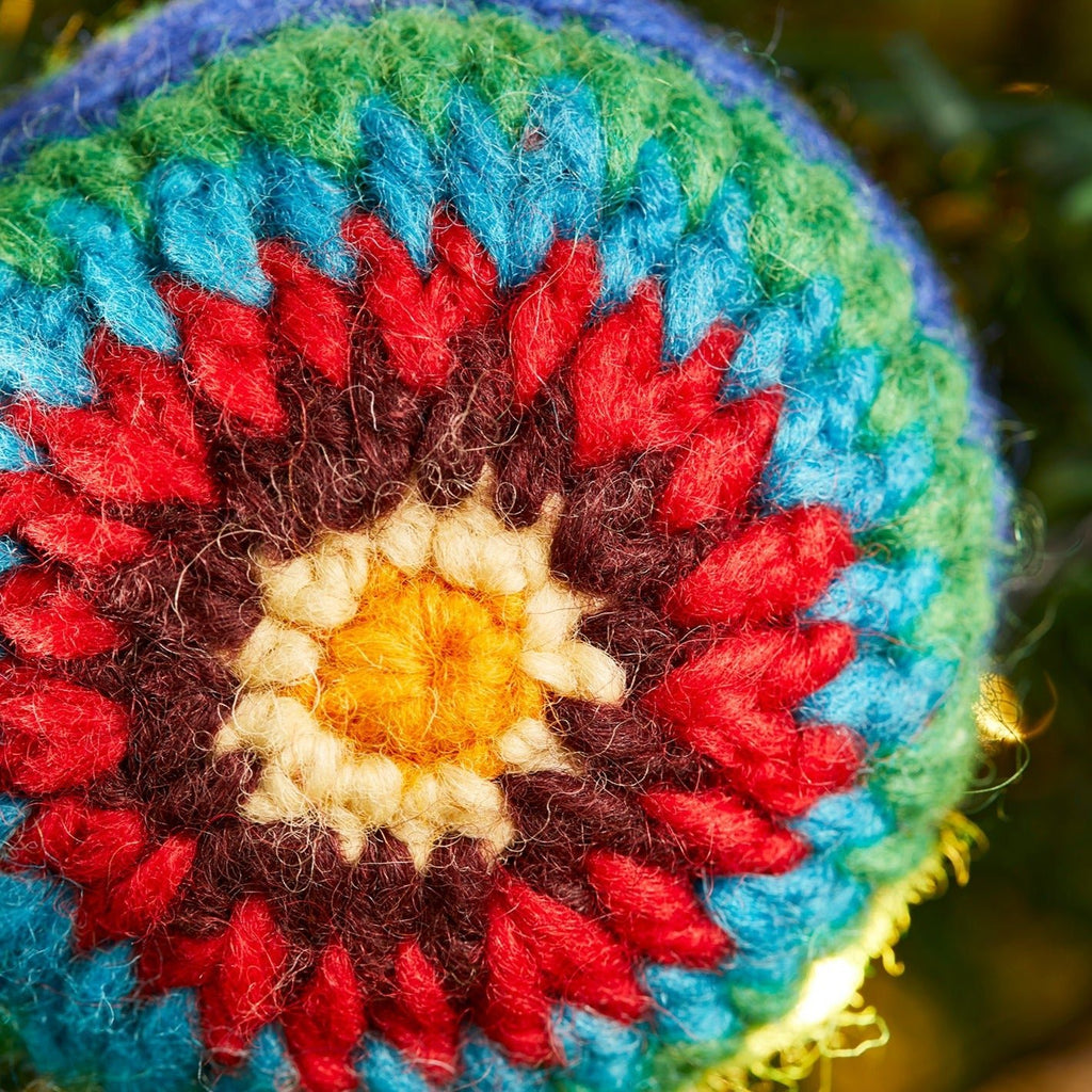 Crochet Bauble Christmas Decoration - HDEC143 - Uneeka