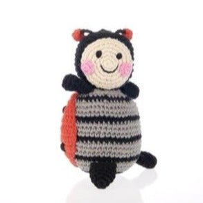 Crochet Ladybird Baby Rattle* - BY200 - 343 - Uneeka