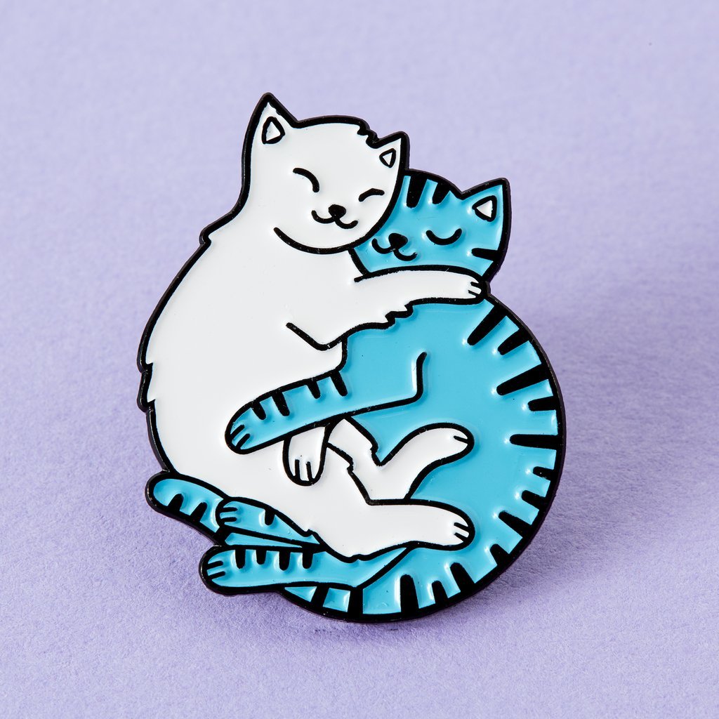 Cuddling Cats Soft Enamel Pin - EP805 - Uneeka