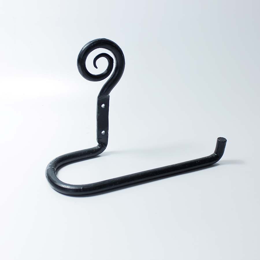 Curly Tail Hand Forged Beeswax Toilet Roll Holder - 49.623.HFB.150 - Uneeka